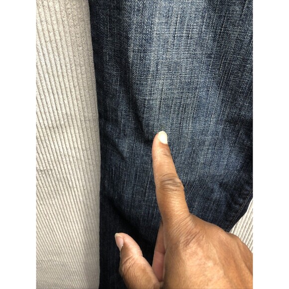 Maurice’s Denim Jeans Size 7/8 Long Taylor Boot Distressed - Picture 3 of 16